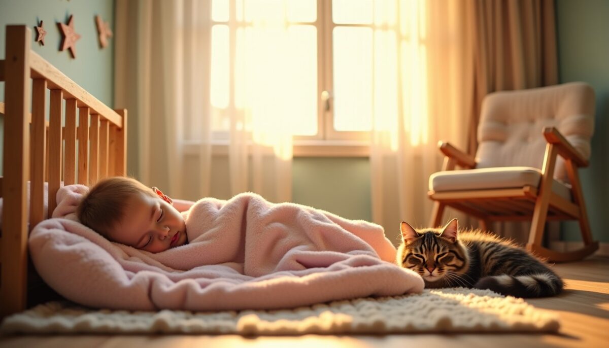 Guide pratique : choisir la couette idéale pour bébé quand un chat partage la chambre